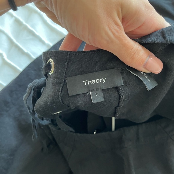 Lace up back Theory dress - Picture 4 of 4